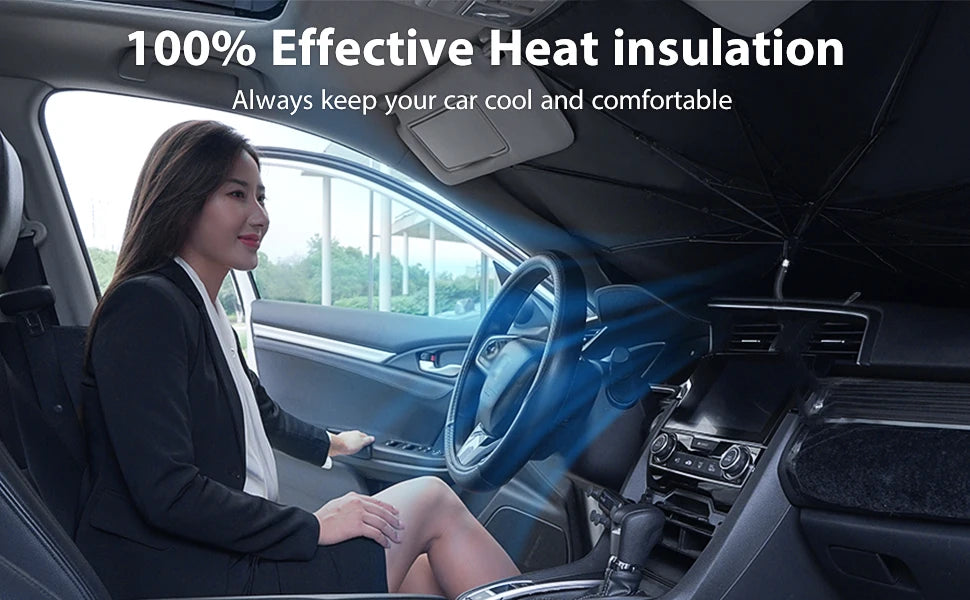 Car Foldable Windshield Sun Shade Umbrella