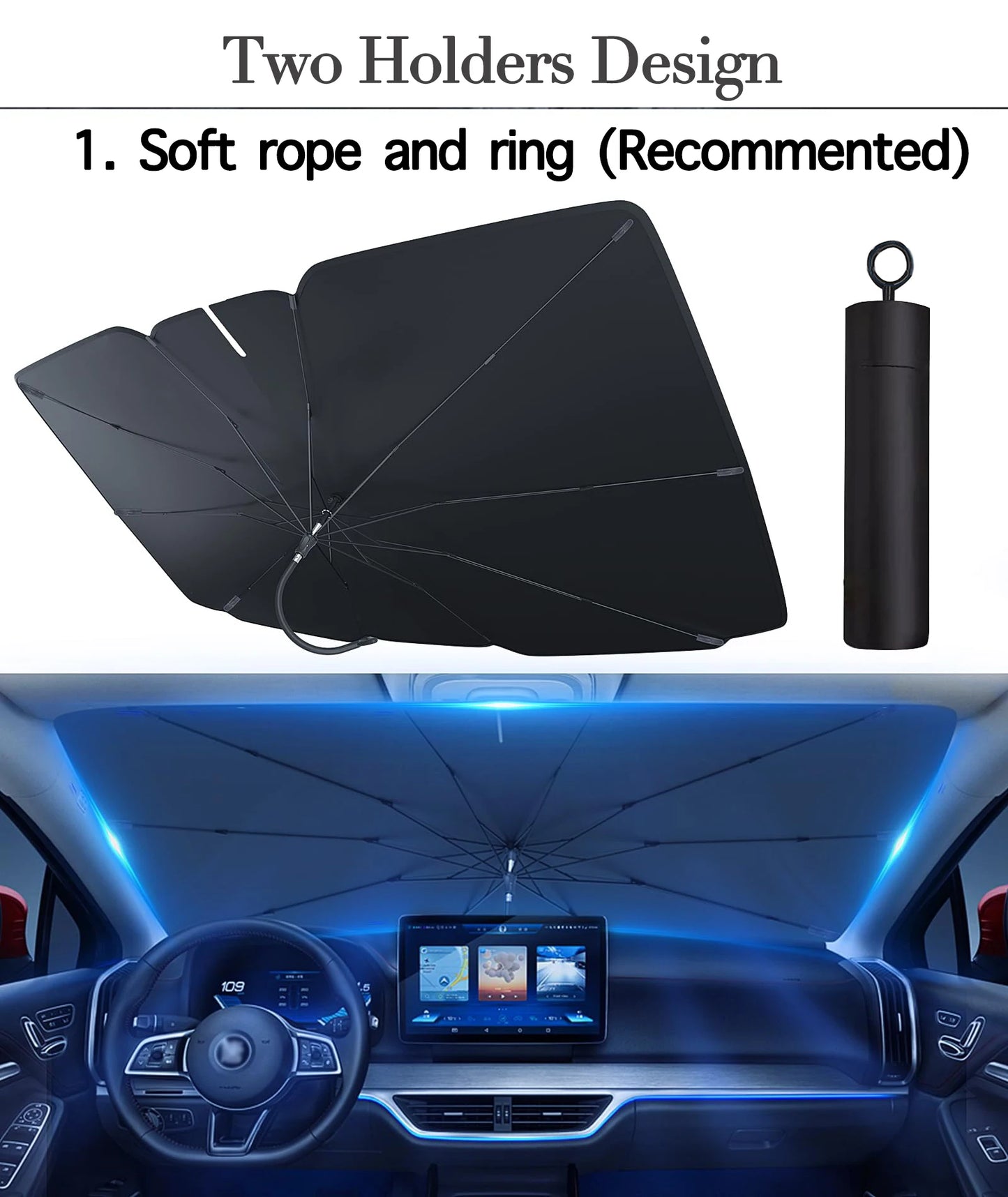 Car Foldable Windshield Sun Shade Umbrella
