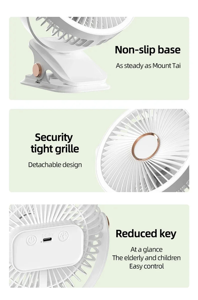 Portable Rechargeable Wireless Fan