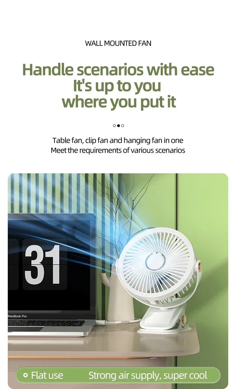 Portable Rechargeable Wireless Fan