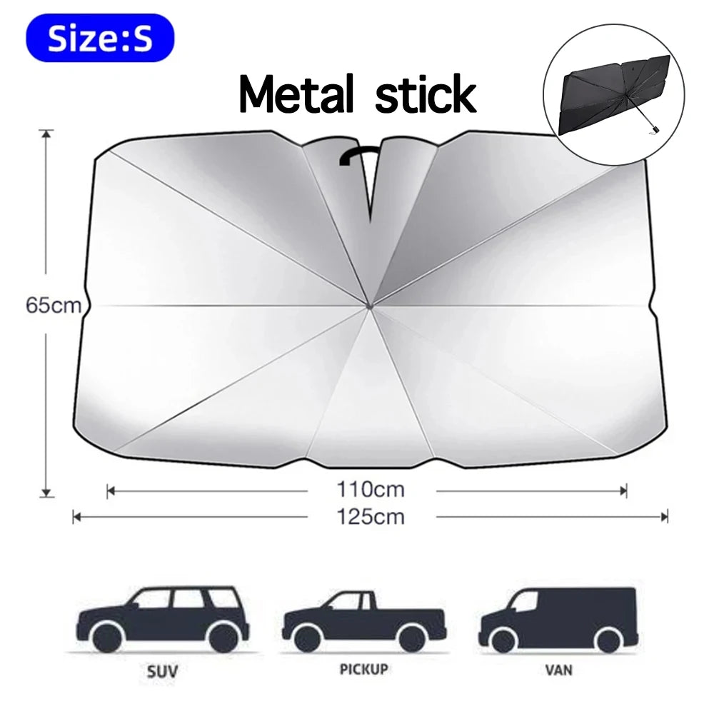 Car Foldable Windshield Sun Shade Umbrella