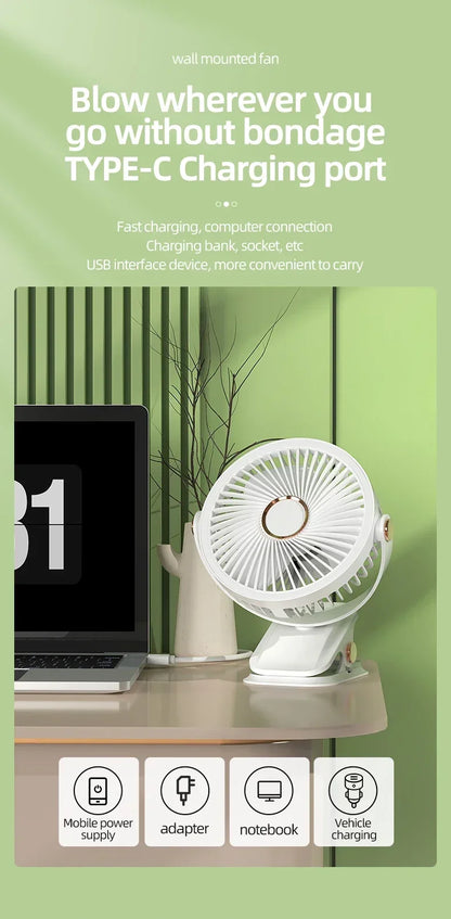 Portable Rechargeable Wireless Fan