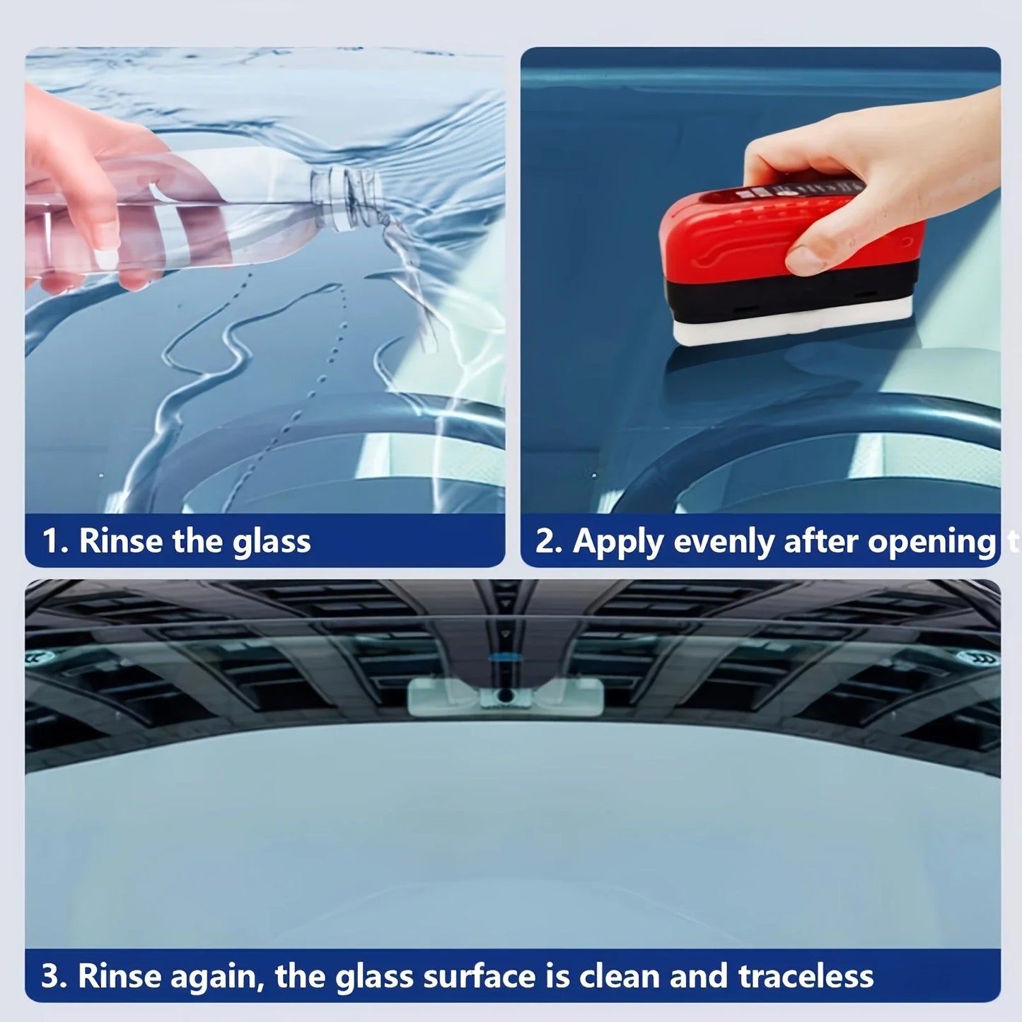 Car Glass Oil Film Cleaning Brush