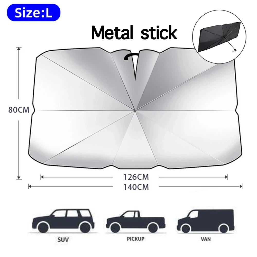 Car Foldable Windshield Sun Shade Umbrella