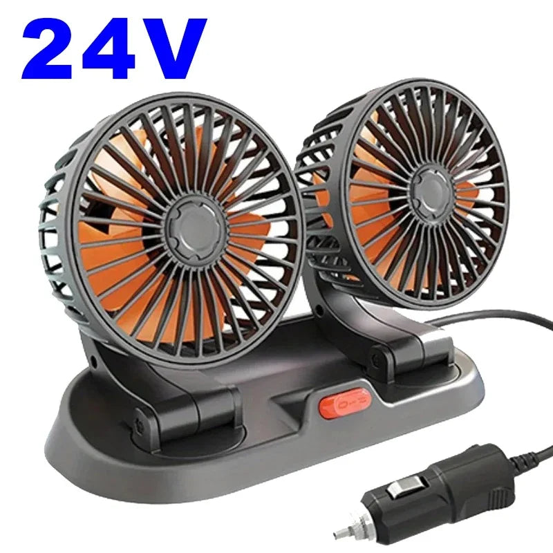 Car Fan 360° Adjustable Automotive Electric Fan