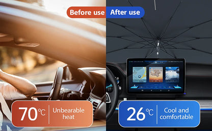 Car Foldable Windshield Sun Shade Umbrella