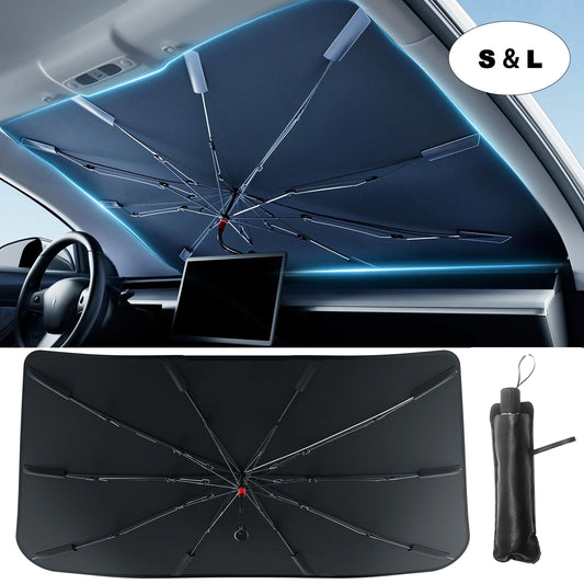 Car Foldable Windshield Sun Shade Umbrella