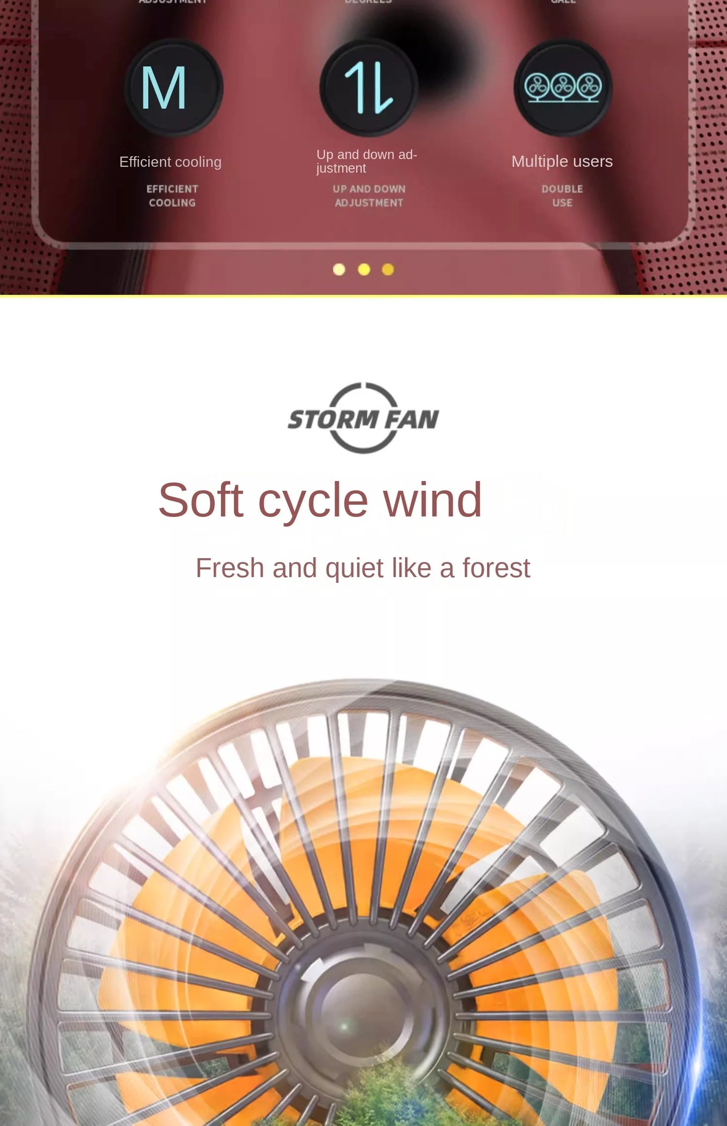 Car Fan 360° Adjustable Automotive Electric Fan