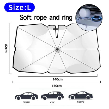 Car Foldable Windshield Sun Shade Umbrella