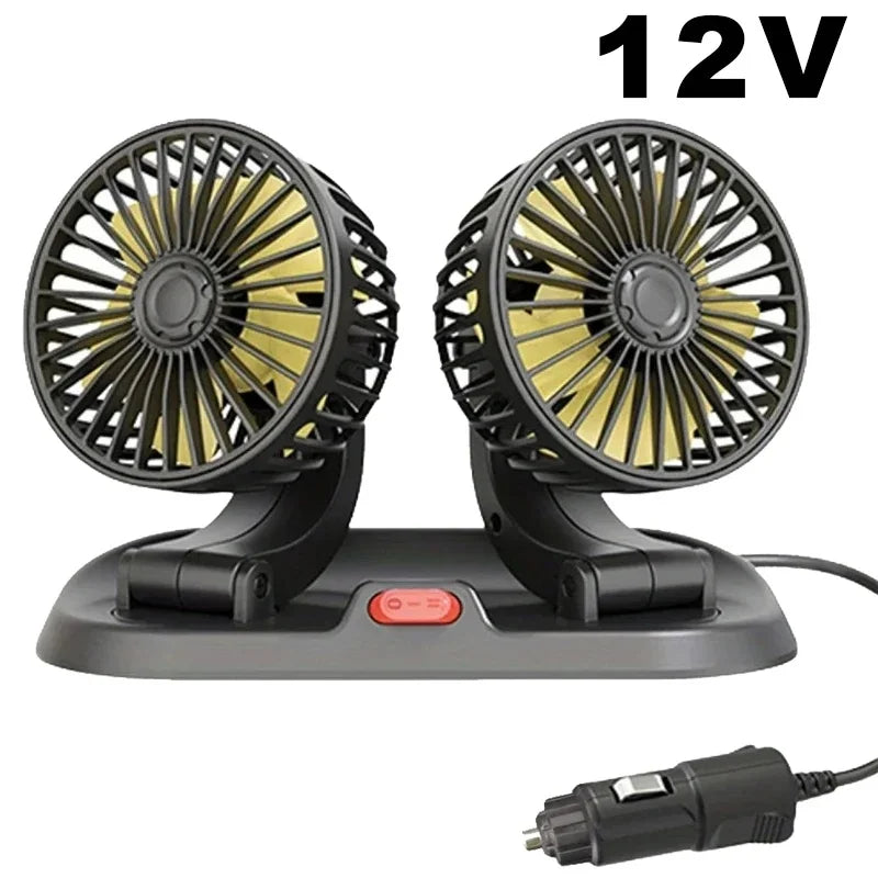 Car Fan 360° Adjustable Automotive Electric Fan