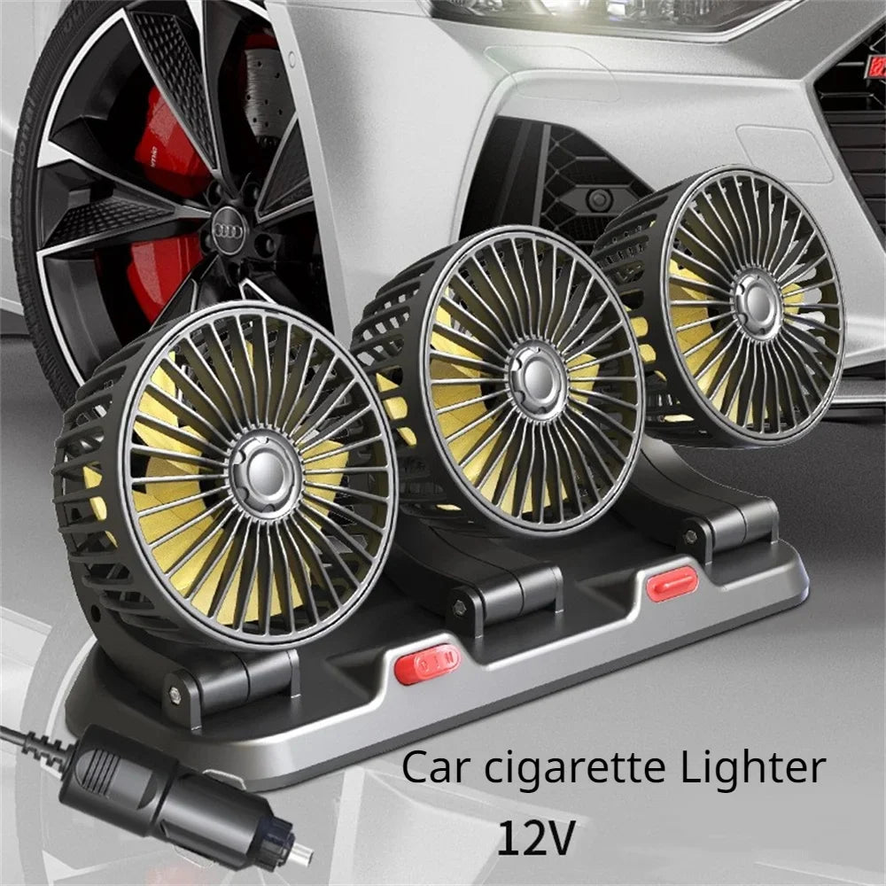 Car Fan 360° Adjustable Automotive Electric Fan